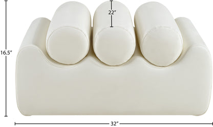 Revive Cream Vegan Leather Bench