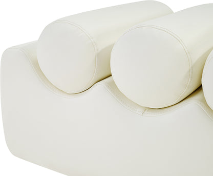 Revive Cream Vegan Leather Bench