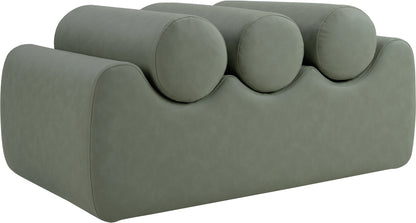 Revive Green Vegan Leather Bench