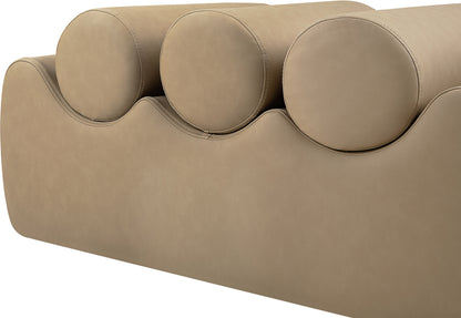 Revive Tan Vegan Leather Bench