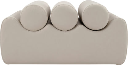 Revive Taupe Vegan Leather Bench