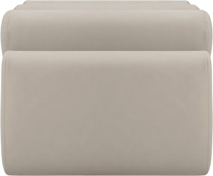 Revive Taupe Vegan Leather Bench