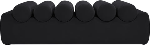 Laurel Black Vegan Leather Upholstered Bench, 1 Piece (Style 3)