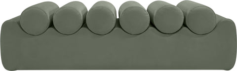 Laurel Green Vegan Leather Upholstered Bench, 1 Piece (Style 2) (Style 2)
