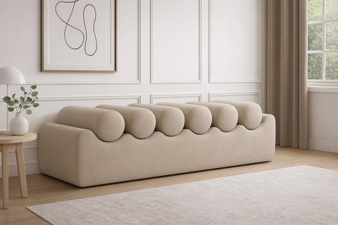 Laurel Taupe Vegan Leather Upholstered Bench, 1 Piece (Style 2) (Style 2)