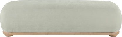 Beverwil Mint Chenille Fabric Bench