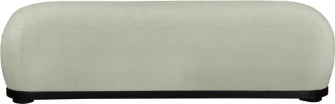 Nova Mint Chenille Fabric Upholstered Bench, 1 Piece (Style 2)