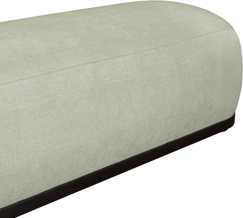Nova Mint Chenille Fabric Upholstered Bench, 1 Piece (Style 2)