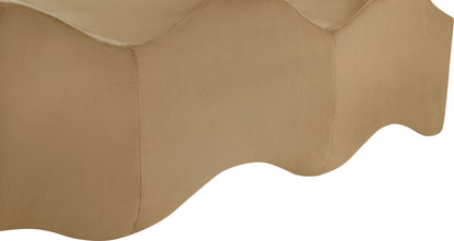 Kinsley Beige Velvet Bench