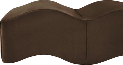 Kinsley Brown Velvet Bench