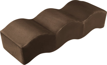 Kinsley Brown Velvet Bench