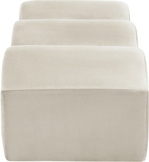 Kinsley Cream Velvet Bench