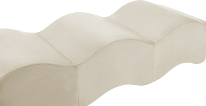 Kinsley Cream Velvet Bench