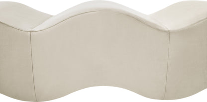 Kinsley Cream Velvet Bench