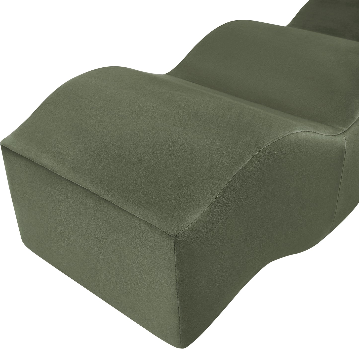 kinsley green velvet bench