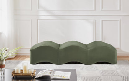 Kinsley Green Velvet Bench