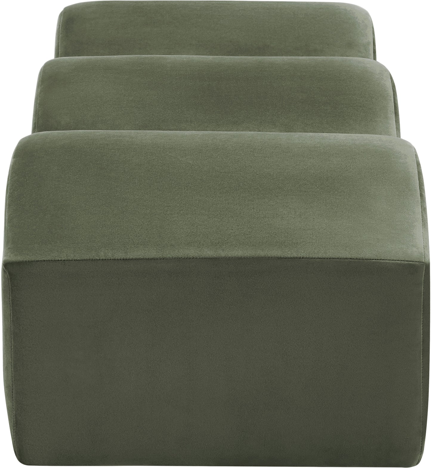 kinsley green velvet bench