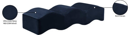 Kinsley Navy Velvet Bench