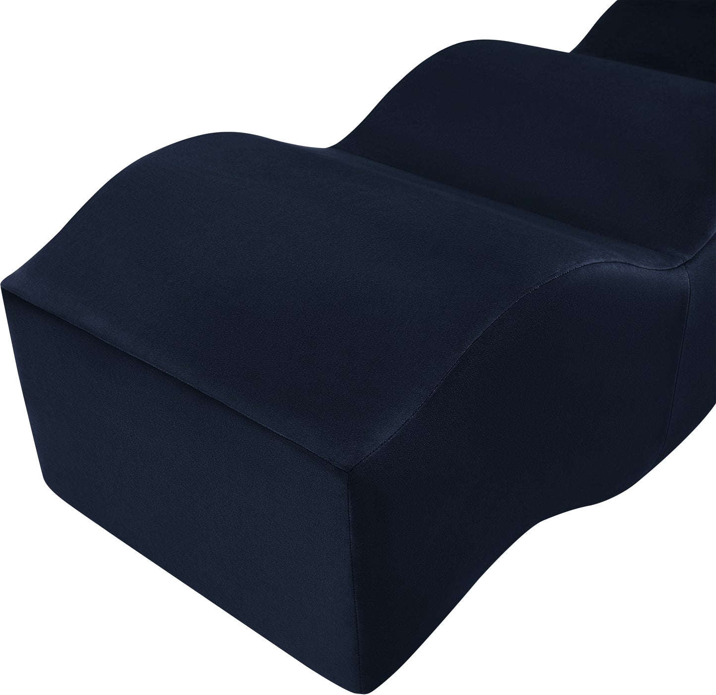 kinsley navy velvet bench