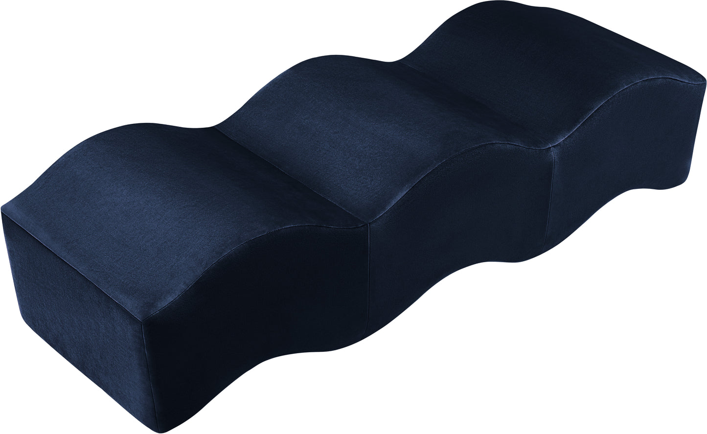 kinsley navy velvet bench