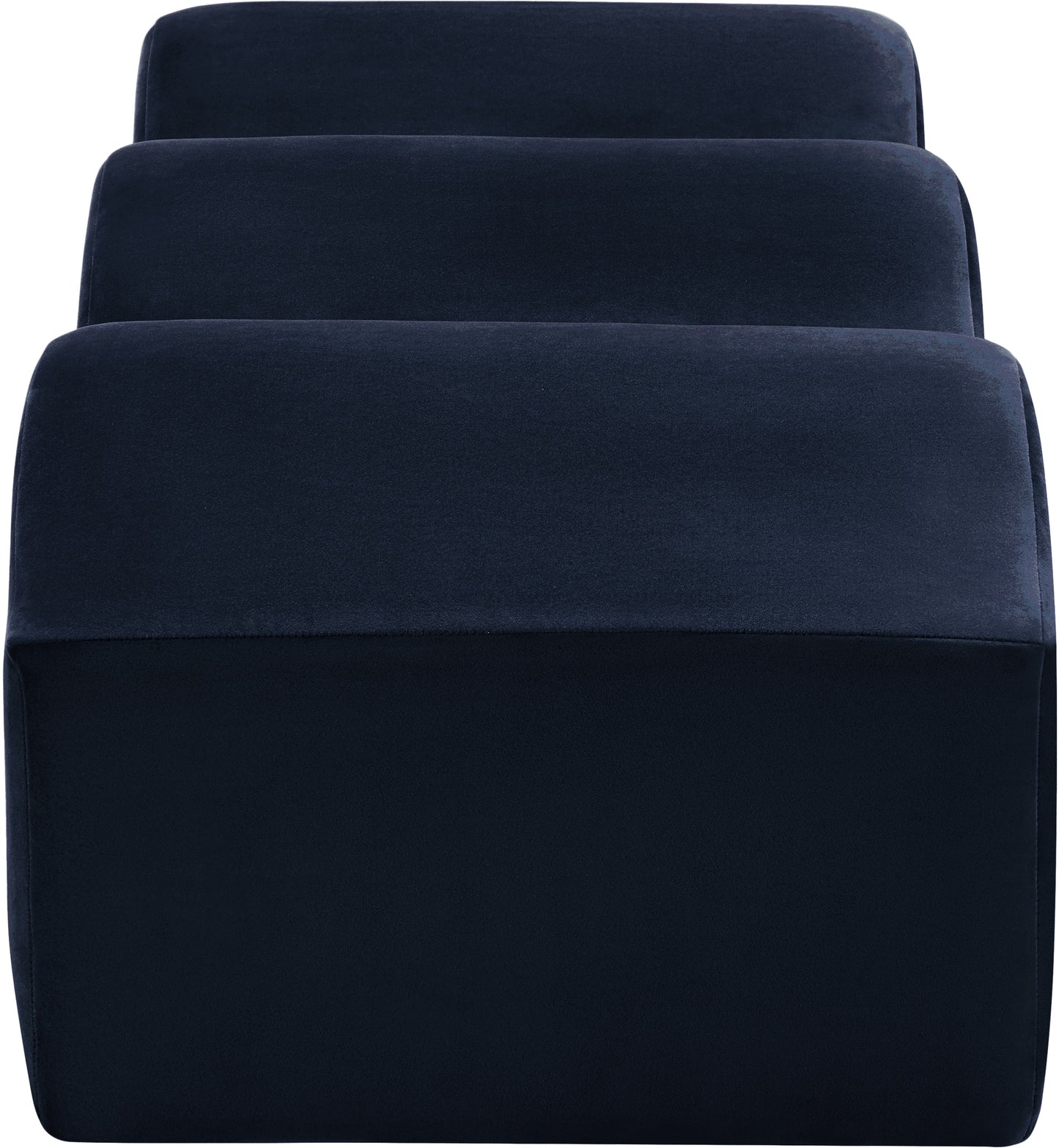 kinsley navy velvet bench