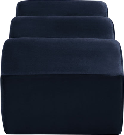 Kinsley Navy Velvet Bench