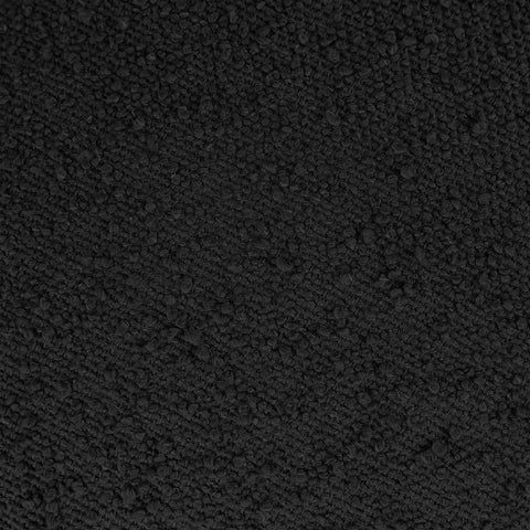 Mira Black Boucle Fabric Upholstered Bench, 1 Piece