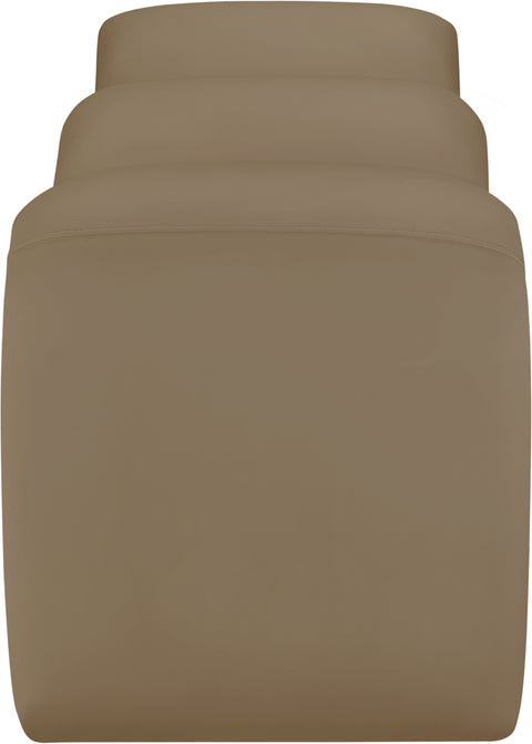 Ferrara Tan Vegan Leather Bench