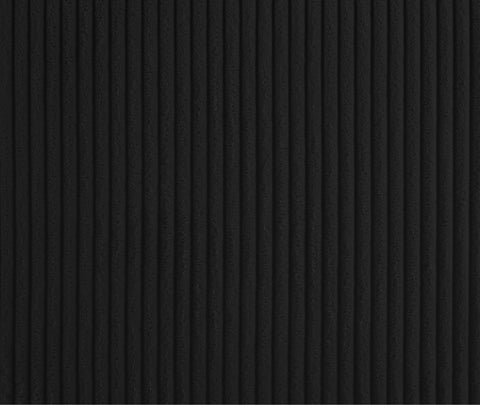 Ferrara Black Corduroy Fabric Bench