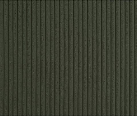 Ferrara Green Corduroy Fabric Bench