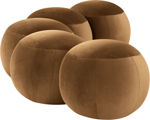 Mira Saddle Velvet Upholstered Bench, 1 Piece (Style 2)