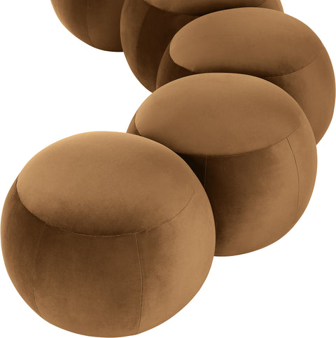 Mira Saddle Velvet Upholstered Bench, 1 Piece (Style 2)