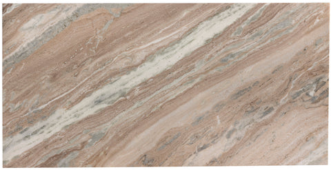 Juniper 78" Brown Genuine Marble Dining Table (3 Boxes), 1 Piece