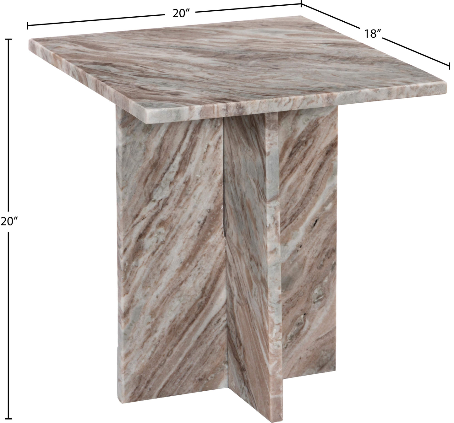 hayden brown end table et