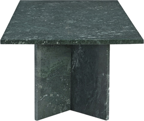 Juniper 48" Green Genuine Marble Coffee Table, 1 Piece