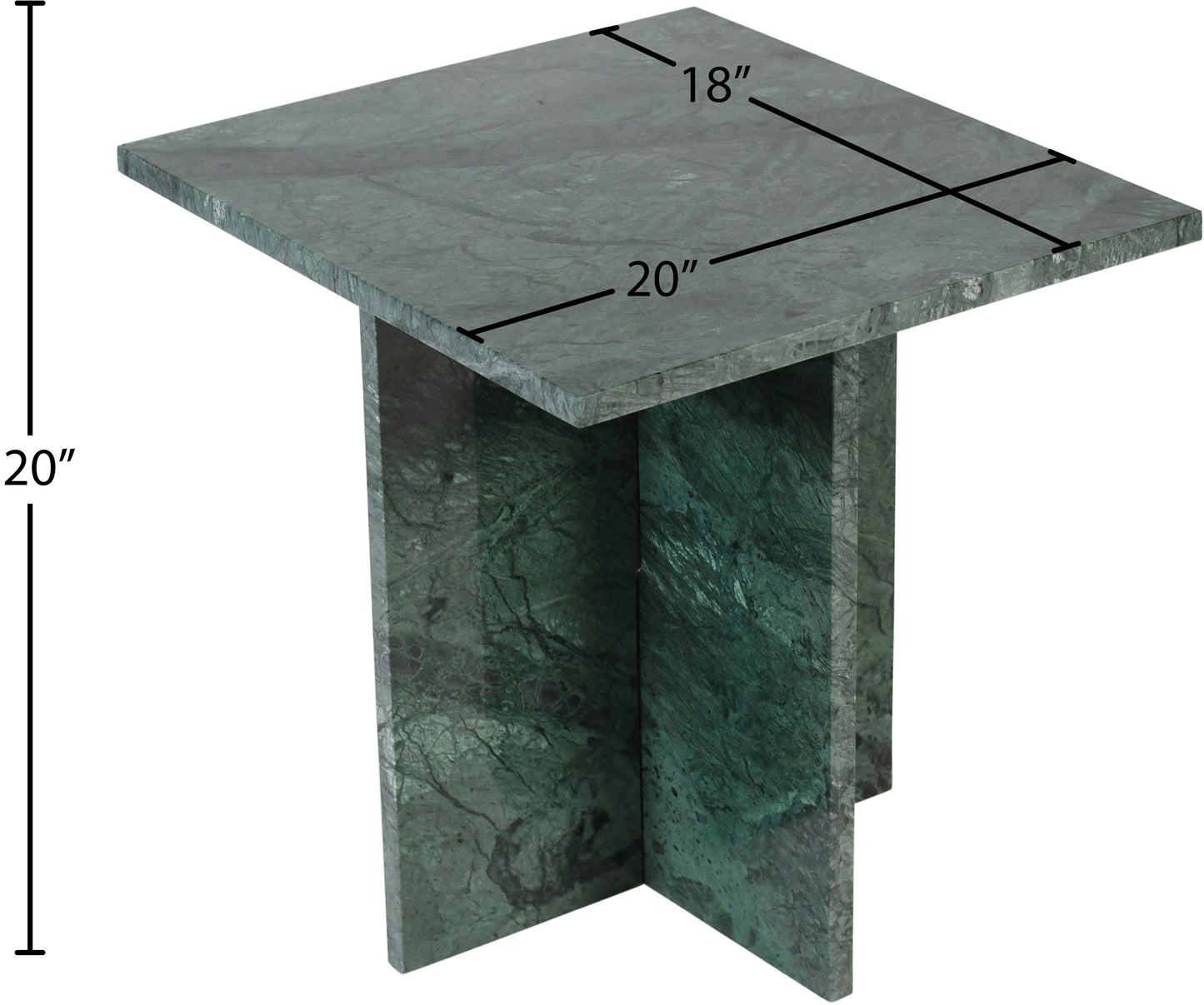 livorno green end table