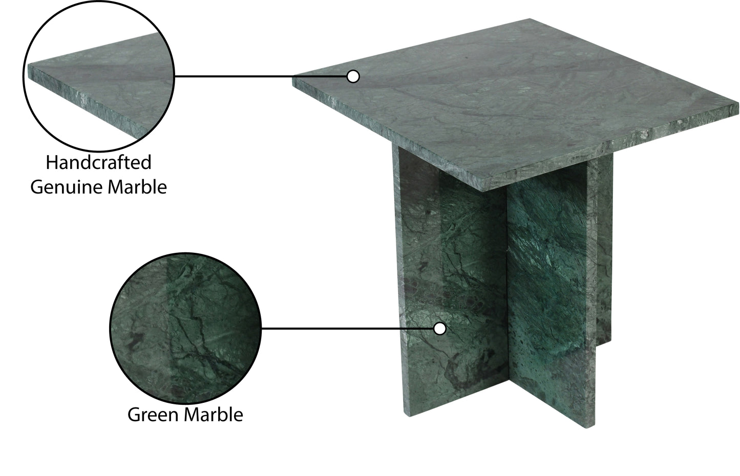 livorno green end table