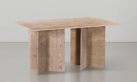 Juniper 60" Natural Marble Dining Table (3 Boxes), 1 Piece