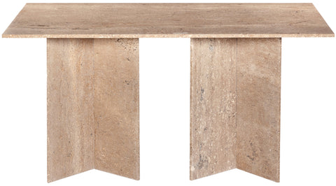 Juniper 60" Natural Marble Dining Table (3 Boxes), 1 Piece