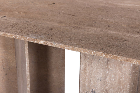 Juniper 60" Natural Marble Dining Table (3 Boxes), 1 Piece