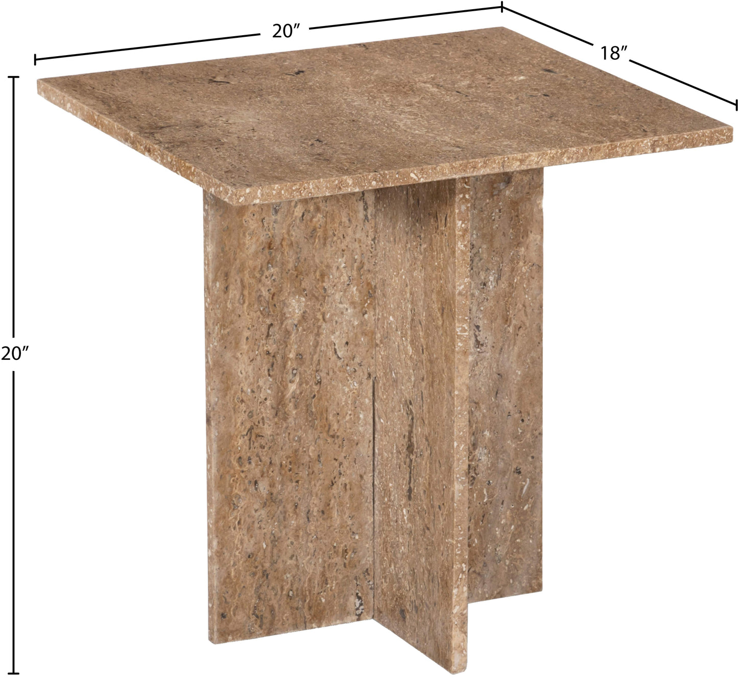 hayden beige end table et