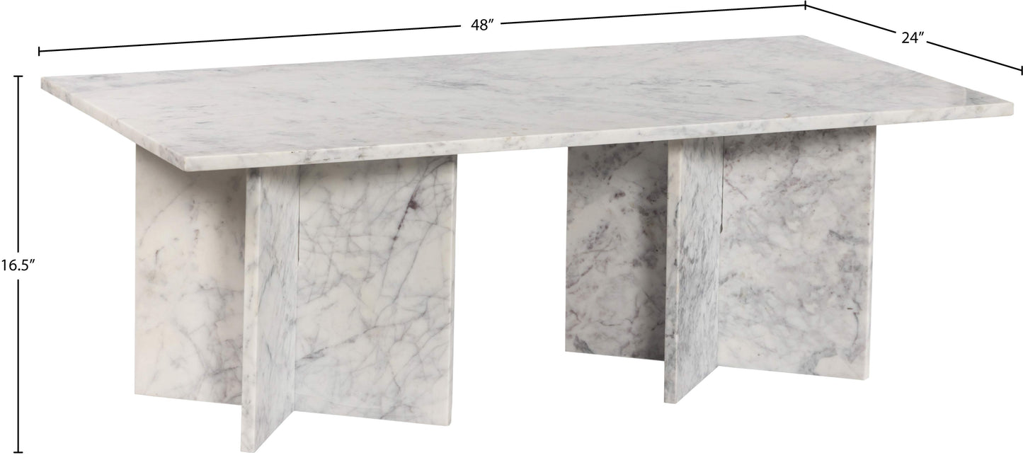 hayden white coffee table ct