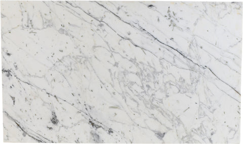 Juniper 60" White Genuine Marble Dining Table (3 Boxes), 1 Piece