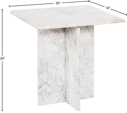 Hayden White End Table ET