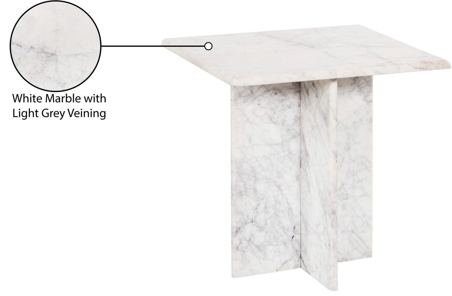 hayden white end table et