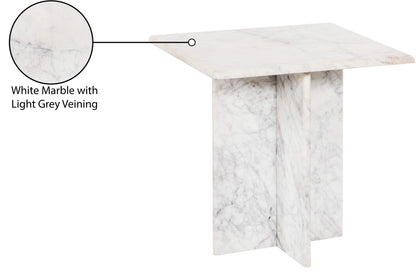 Hayden White End Table ET