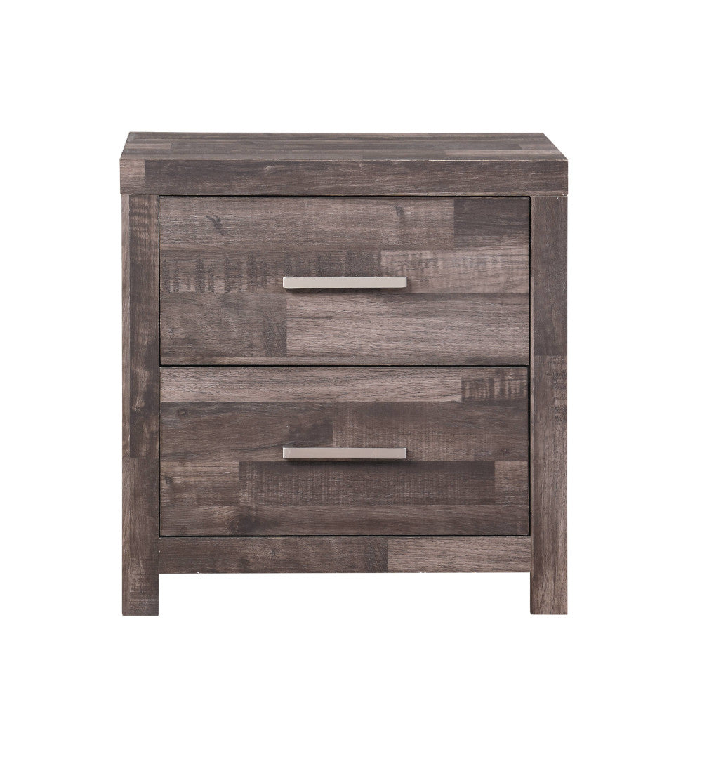 alyea nightstand, dark oak finish