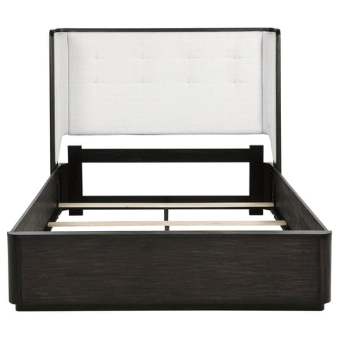Clower 55-inch Queen Wingback Bed Burnished Black