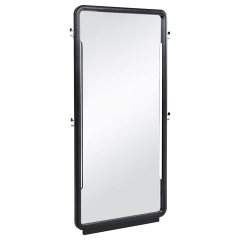 Clower 76-inch Full Length Floor Mirror Burnished Black