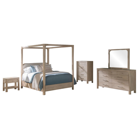 Cazen 5-piece Eastern King Bedroom Set Weathered Mango